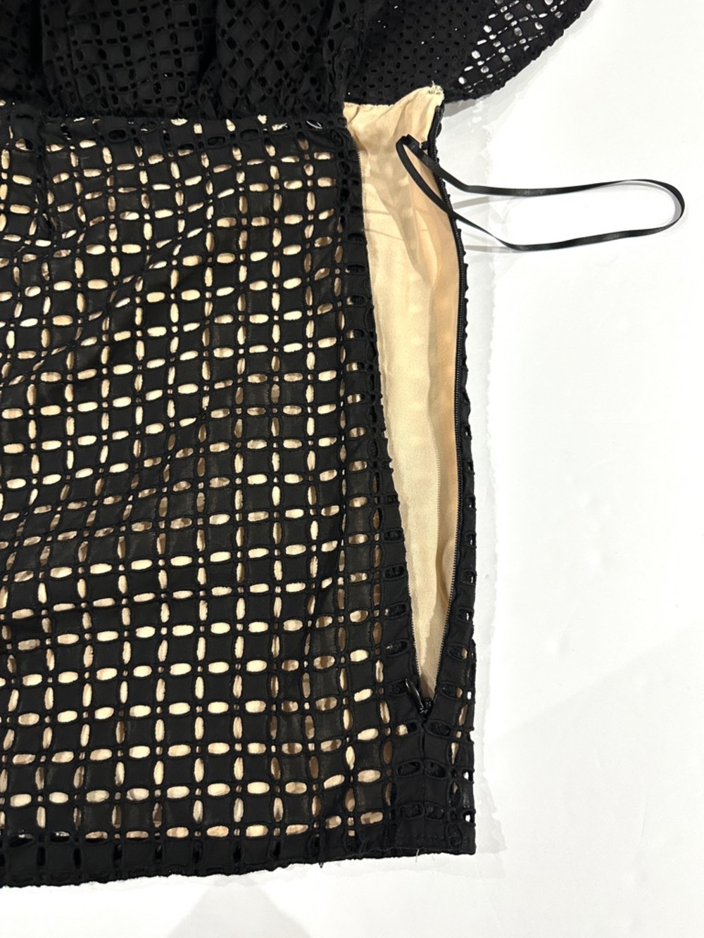 J.Crew One-Shoulder Ruffle Top In Black Eyelet - Picture 5 of 8